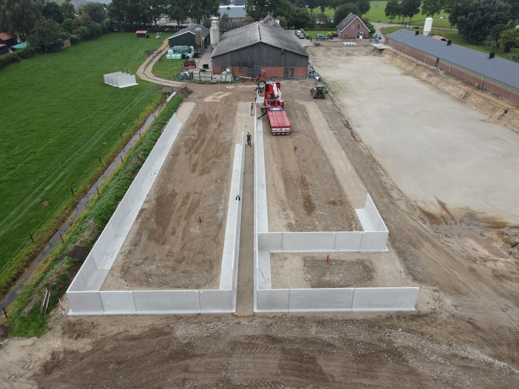 keerwand beton voor sleufsilo